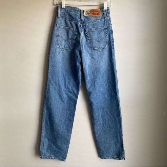 Levis' '94 Baggy Distressed Straight Jeans 24/31 NWT - Picture 4 of 10